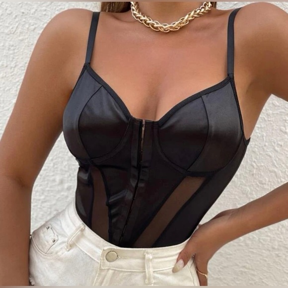 Black Corset Bodysuit - Picture 1 of 4